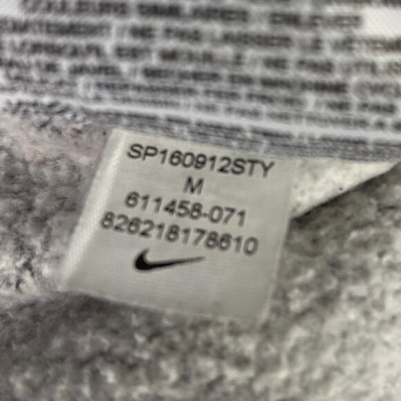 Nike Sweatpants Men's Medium Gray Sportswear Club Fleece Straight Leg Open Hem - Picture 9 of 14